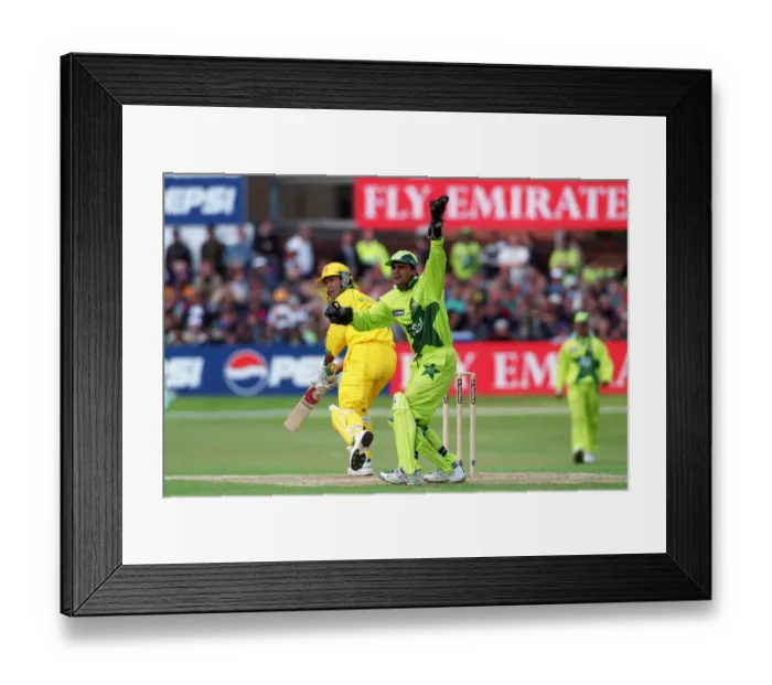 Framed Print : Moin Khan Appeals For Catch Framed Print : Moin Khan Appeals For Catch