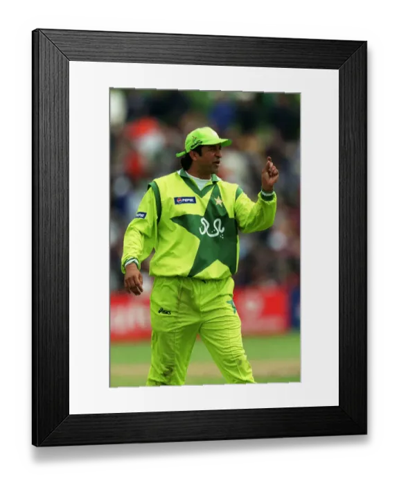 Framed Print : Wasim Akram
