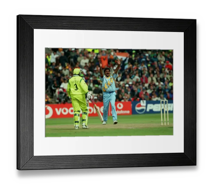 Framed Print : Javagal Srinath Celebrates Framed Print : Javagal Srinath Celebrates