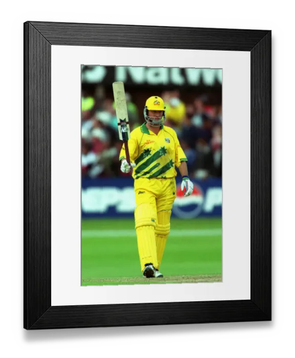 Framed Print : Steve Waugh Reaches His 100 Framed Print : Steve Waugh Reaches His 100