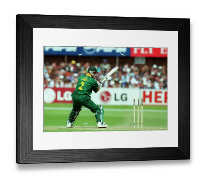 Framed Print : Gibbs Bowled Mcgrath 101 Framed Print : Gibbs Bowled Mcgrath 101