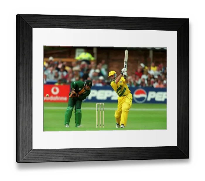 Framed Print : Steve Waugh & Mark Boucher