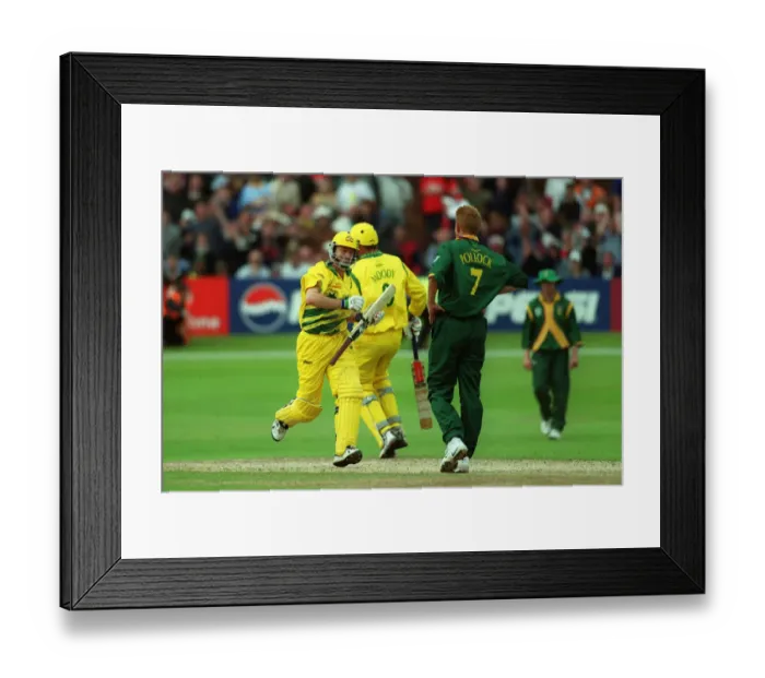 Framed Print : Steve Waugh Celebrates Victory Framed Print : Steve Waugh Celebrates Victory
