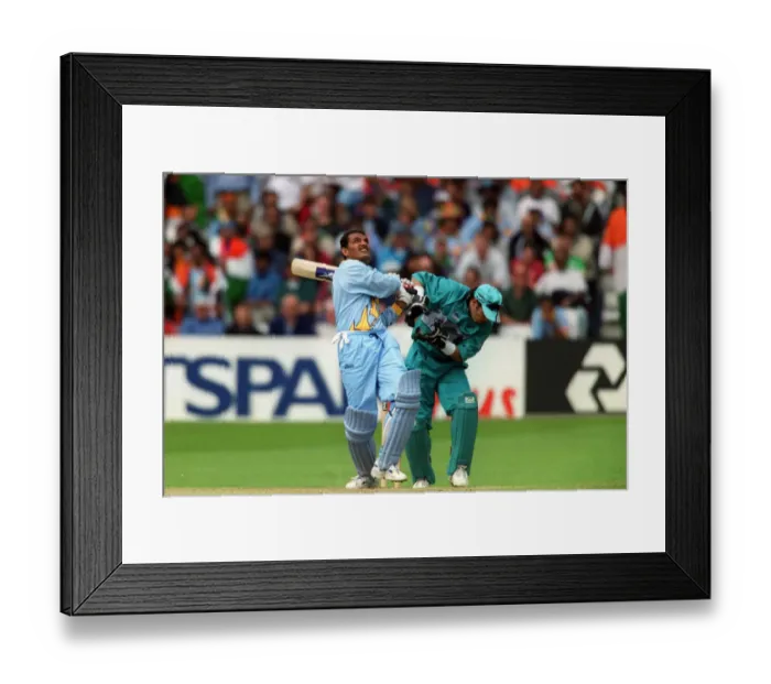 Framed Print : Azharuddin & Adam Parore Framed Print : Azharuddin & Adam Parore
