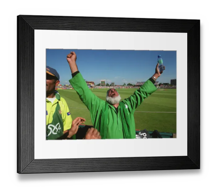 Framed Print : Pakistan Fan Uncle Cricket Framed Print : Pakistan Fan Uncle Cricket