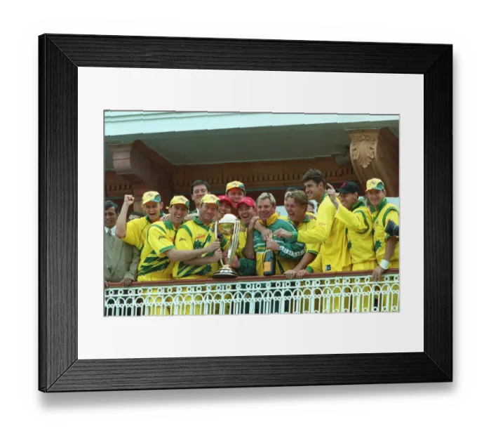 Framed Print : Australian Team Celebrate Win Framed Print : Australian Team Celebrate Win