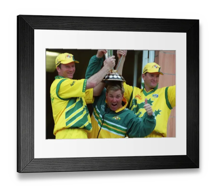 Framed Print : Shane Warne, Steve & Mark Waugh Framed Print : Shane Warne, Steve & Mark Waugh