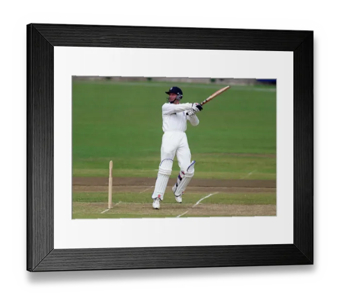 Framed Print : U. C Unknown Cricketer