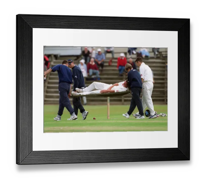 Framed Print : Ryan Sidebottom Carried Off Framed Print : Ryan Sidebottom Carried Off