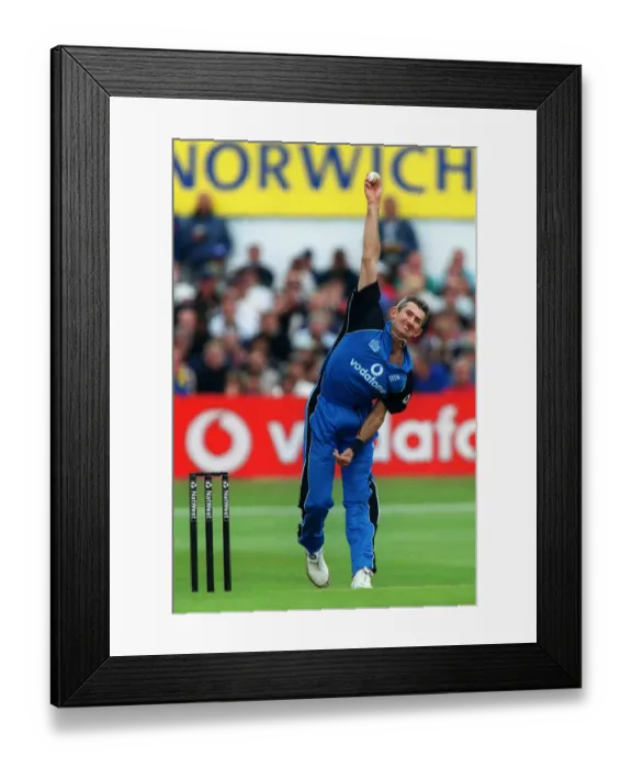 Framed Print : Andy Caddick
