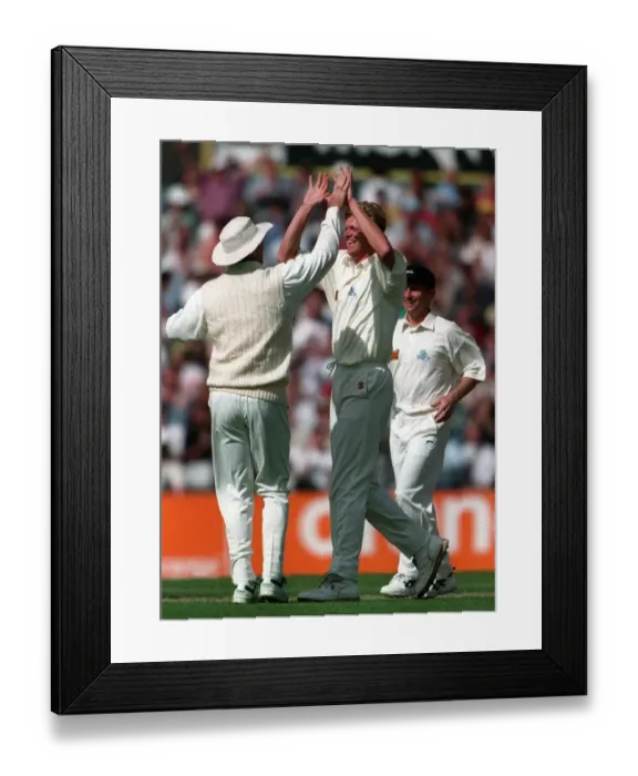 Framed Print : Graeme Hick & Peter Martin Framed Print : Graeme Hick & Peter Martin