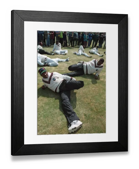 Framed Print : Brian Lara & West Indies Team Framed Print : Brian Lara & West Indies Team