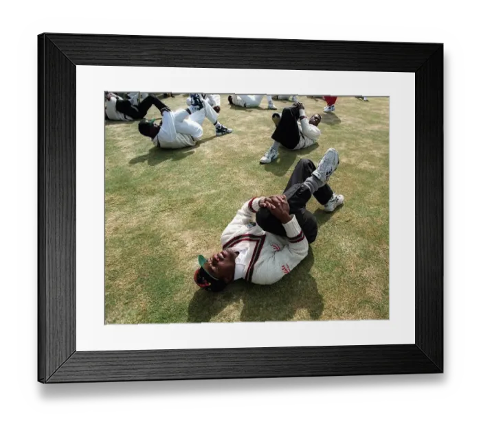 Framed Print : Brian Lara & West Indies Team Framed Print : Brian Lara & West Indies Team
