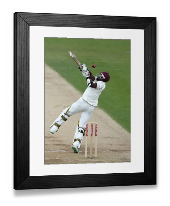 Framed Print : Tim Bresnan Bowls To Ramdin Wicket Framed Print : Tim Bresnan Bowls To Ramdin Wicket