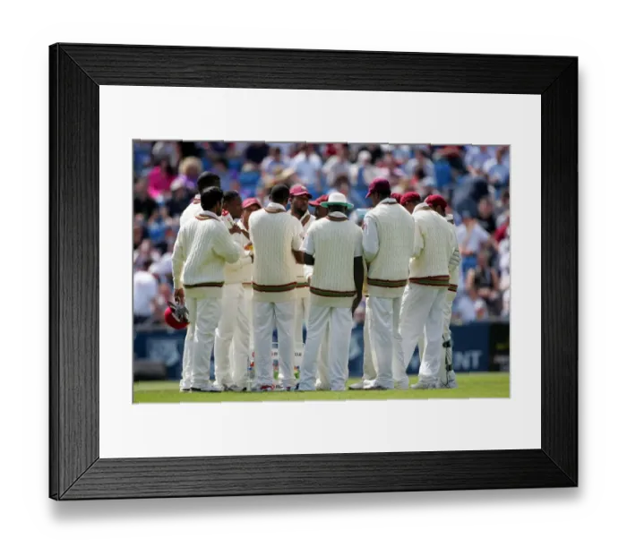Framed Print : West Indies Team Talk Framed Print : West Indies Team Talk