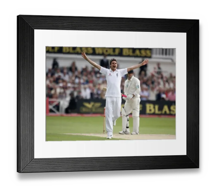 Framed Print : James Anderson Celebrates Framed Print : James Anderson Celebrates