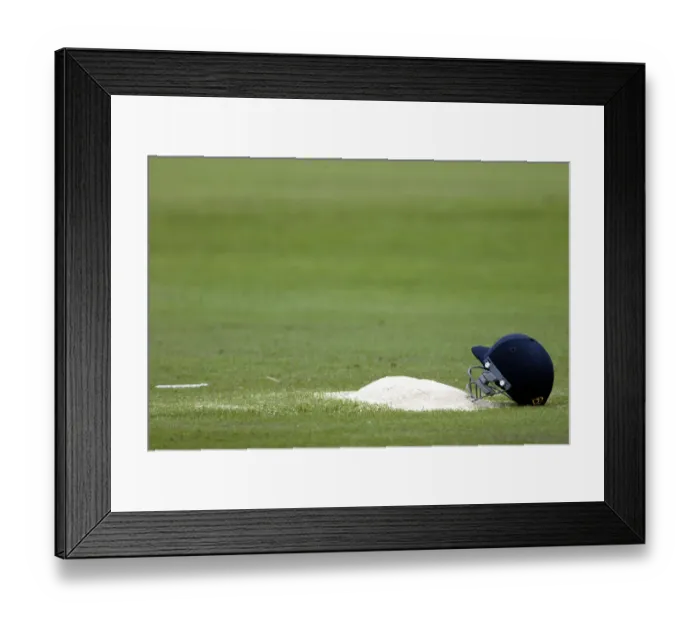Framed Print : Cricket Helmet Framed Print : Cricket Helmet