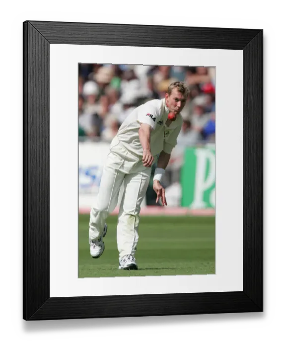 Framed Print : Brett Lee Australia 4th Test Trent Bridge, Nottinhgam 25 August 2005 Date: 25 August 2005 Framed Print : Brett Lee Australia 4th Test Trent Bridge, Nottinhgam 25 August 2005 Date: 25 August 2005