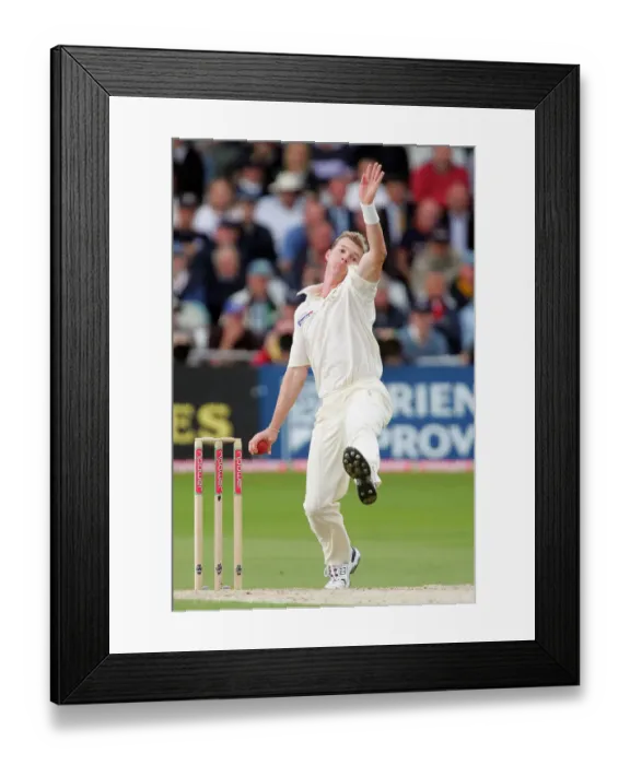Framed Print : Brett Lee Australia 4th Test Trent Bridge, Nottinhgam 25 August 2005 Date: 25 August 2005