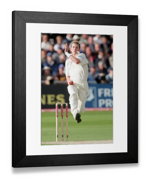 Framed Print : Brett Lee Australia 4th Test Trent Bridge, Nottinhgam 25 August 2005 Date: 25 August 2005 Framed Print : Brett Lee Australia 4th Test Trent Bridge, Nottinhgam 25 August 2005 Date: 25 August 2005