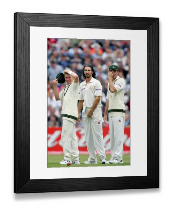 Framed Print : Jason Gillespie, Brett Lee & Glenn Mcgrath Framed Print : Jason Gillespie, Brett Lee & Glenn Mcgrath
