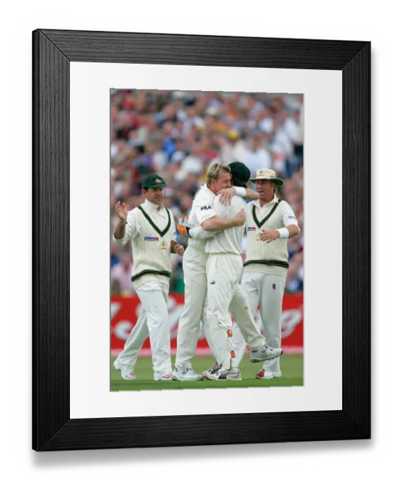 Framed Print : Brett Lee & Adam Gilchrist
