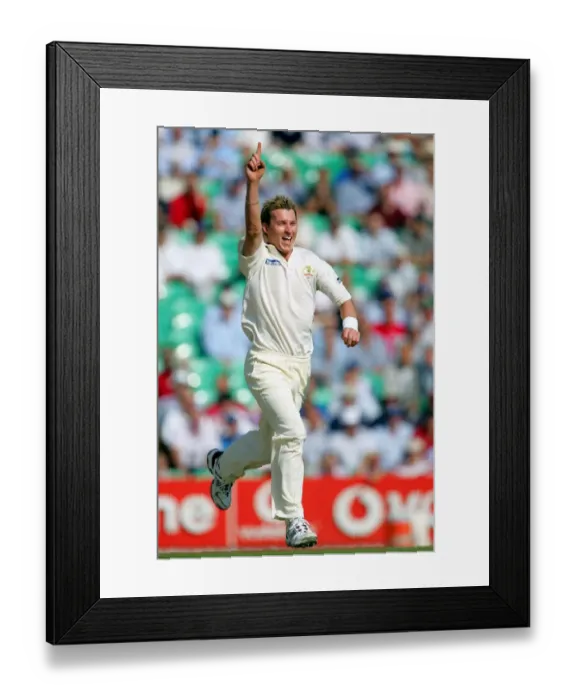 Framed Print : Brett Lee Australia Npower 5th Test The Ashes Brit Oval Framed Print : Brett Lee Australia Npower 5th Test The Ashes Brit Oval
