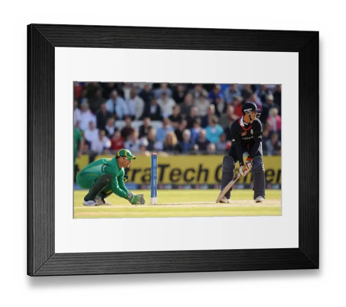 Framed Print : Mark Boucher & Owais Shah