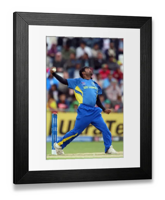 Framed Print : Muttiah Muralitharan Framed Print : Muttiah Muralitharan