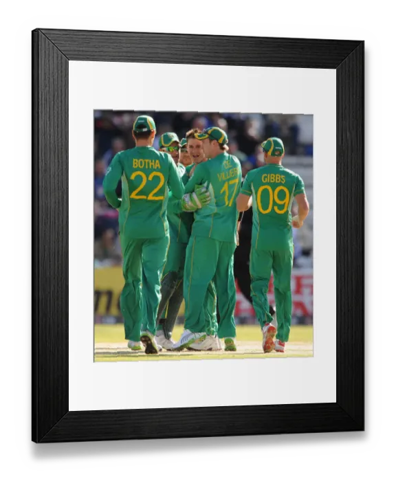 Framed Print : Johan Botha, Graeme Smith, Ab De Villiers & Herschelle G Framed Print : Johan Botha, Graeme Smith, Ab De Villiers & Herschelle G