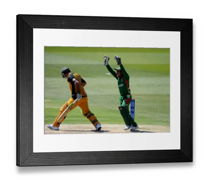 Framed Print : Ricky Ponting & Mushfiqur Rahim Framed Print : Ricky Ponting & Mushfiqur Rahim