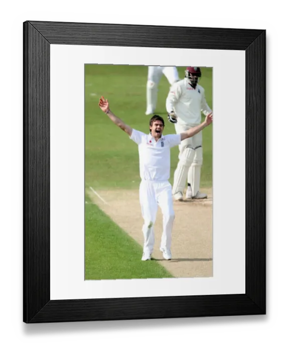 Framed Print : James Anderson Takes The Wicket Of Chris Gayle Framed Print : James Anderson Takes The Wicket Of Chris Gayle