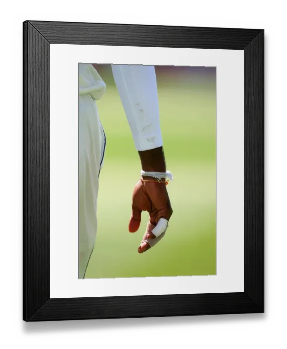 Framed Print : Bowlers Bandaged Hand Framed Print : Bowlers Bandaged Hand