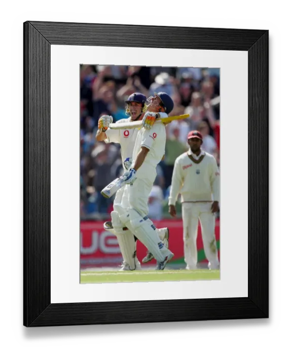 Framed Print : Michael Vaughan & Kevin Pietersen Vaughan 100 Michael Va Framed Print : Michael Vaughan & Kevin Pietersen Vaughan 100 Michael Va