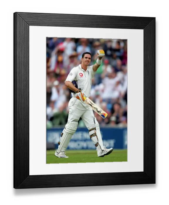 Framed Print : Kevin Pietersen Celebrates Reaching 150 For England