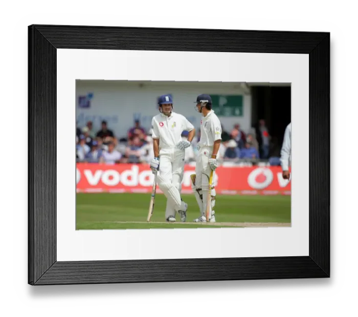 Framed Print : Michael Vaughan & Alistar Cook Framed Print : Michael Vaughan & Alistar Cook