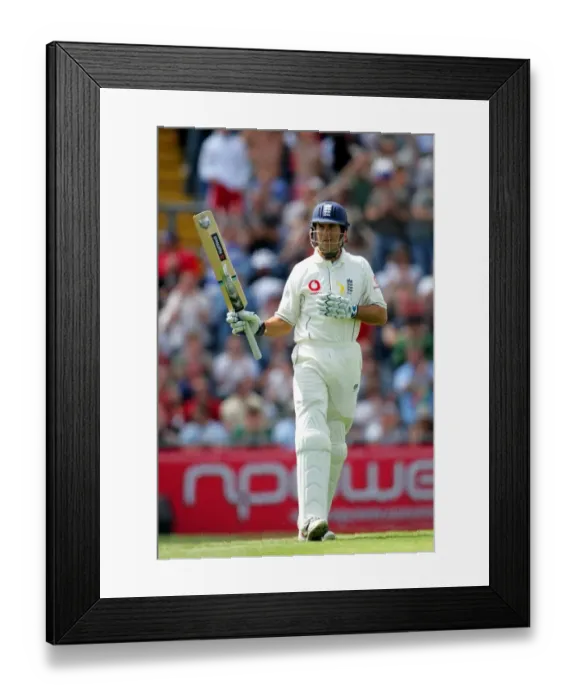 Framed Print : Michael Vaughan Scores Fifty Runs Framed Print : Michael Vaughan Scores Fifty Runs