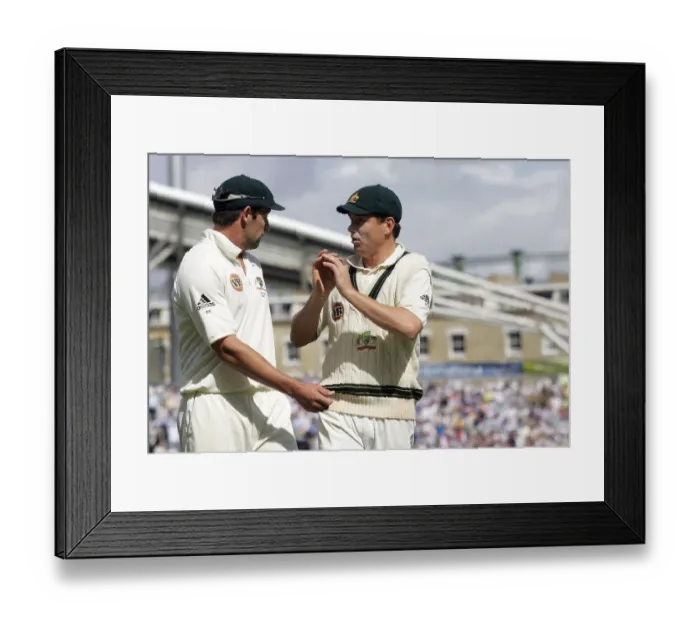 Framed Print : Marcus North & Ben Hilfenhaus Framed Print : Marcus North & Ben Hilfenhaus