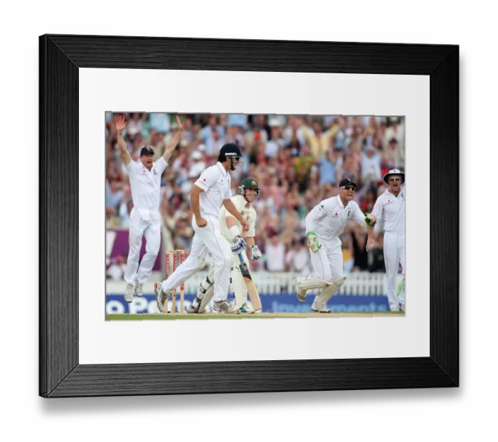 Framed Print : Marcus North Lbw