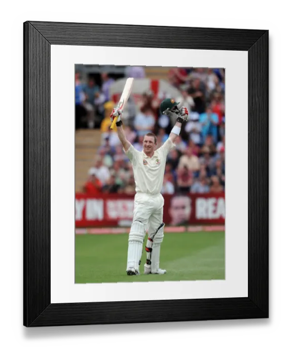 Framed Print : Brad Haddin Celebrates 100 Framed Print : Brad Haddin Celebrates 100