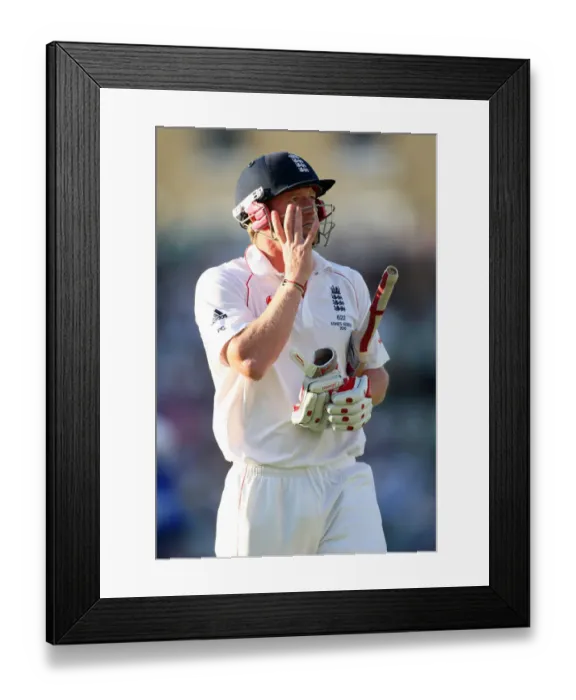 Framed Print : Paul Collingwood Out For 1 Framed Print : Paul Collingwood Out For 1