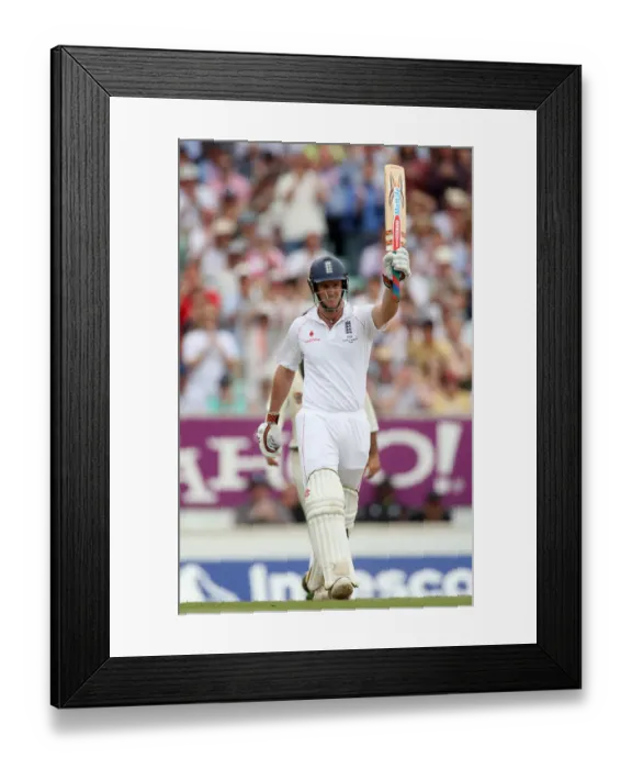 Framed Print : Andrew Strauss Makes His 50 Framed Print : Andrew Strauss Makes His 50