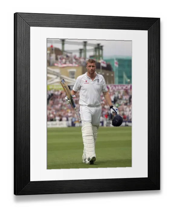Framed Print : Andrew Flintoff Leaves The Field After Caught By Siddle Framed Print : Andrew Flintoff Leaves The Field After Caught By Siddle