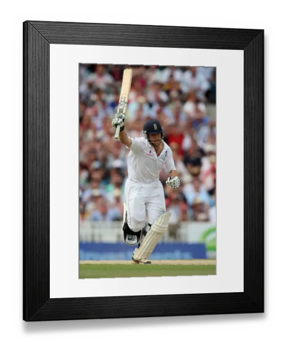 Framed Print : Jonathan Trott Celebrates His First Test 100 Framed Print : Jonathan Trott Celebrates His First Test 100