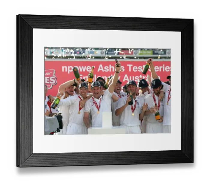 Framed Print : Andrew Strauss & England