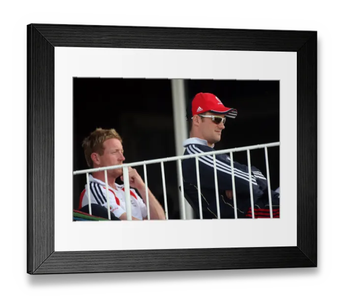 Framed Print : Andrew Strauss & Paul Collingwood