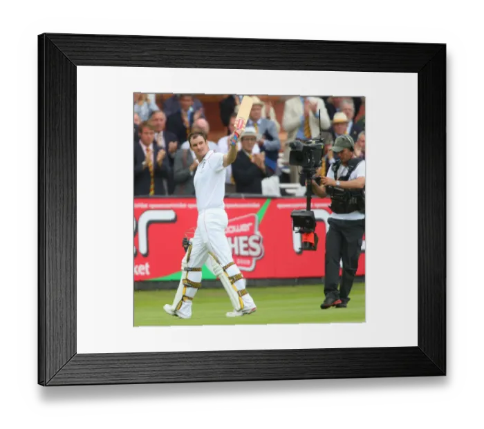 Framed Print : Andrew Strauss Celebrates Framed Print : Andrew Strauss Celebrates