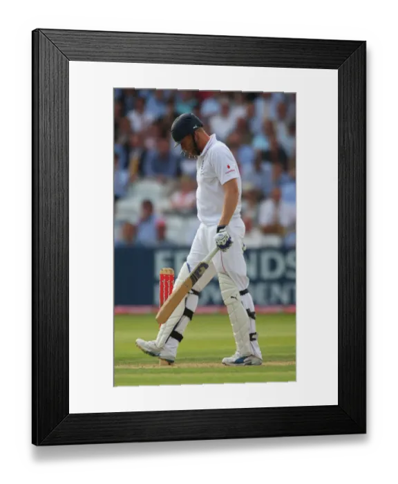 Framed Print : Dejected Andrew Flintoff Framed Print : Dejected Andrew Flintoff