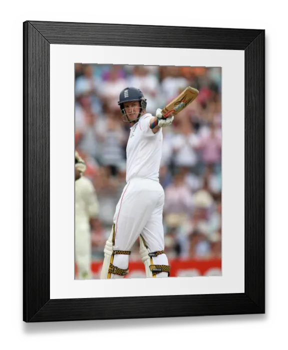 Framed Print : Andrew Strauss Gets His Fifty Framed Print : Andrew Strauss Gets His Fifty
