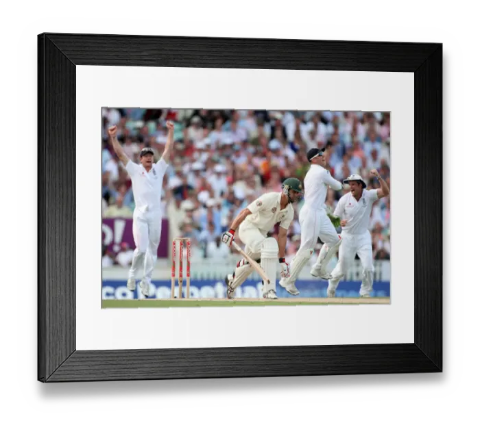 Framed Print : Mitchell Johnson Caught As England Celebrate Framed Print : Mitchell Johnson Caught As England Celebrate